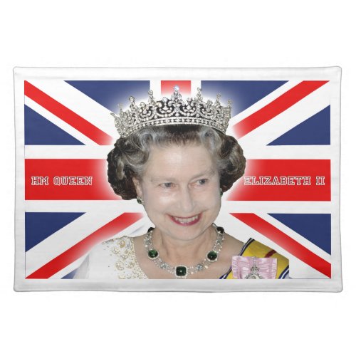 HM Queen Elizabeth II _ Pro photo Cloth Placemat