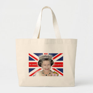 HM Queen Elizabeth II - Pro photo Large Tote Bag