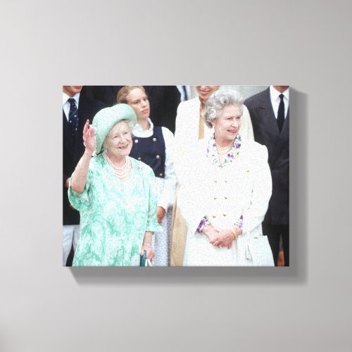 HM Queen Elizabeth II_The Queen Mother Canvas Print