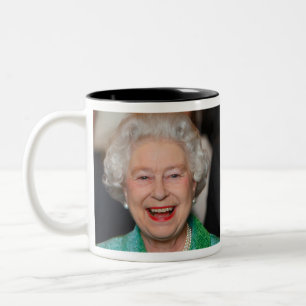 HM Queen Elizabeth II Two-Tone Coffee Mug