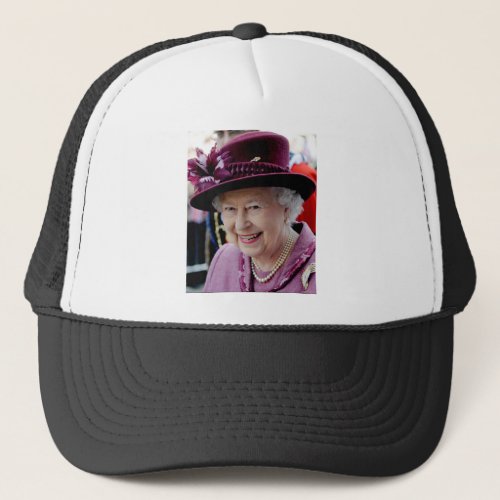 HM Queen Elizabeth II Windsor 2012 Professional Ph Trucker Hat