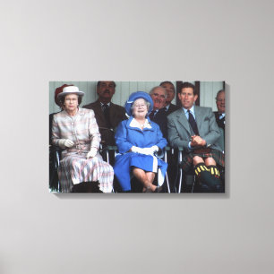 HM Queen Elizabeth, The Queen Mother 1988 Canvas Print