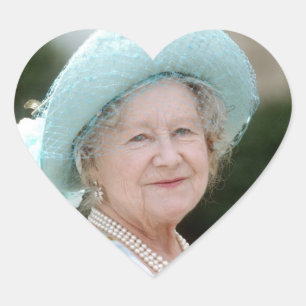 HM Queen Elizabeth, The Queen Mother Berlin 1987 Heart Sticker