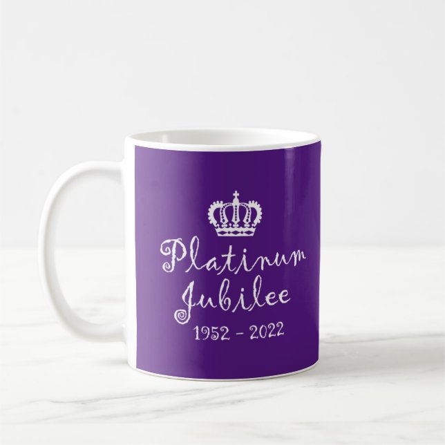 HM Queen Platinum Jubilee Coffee Mug (Left)
