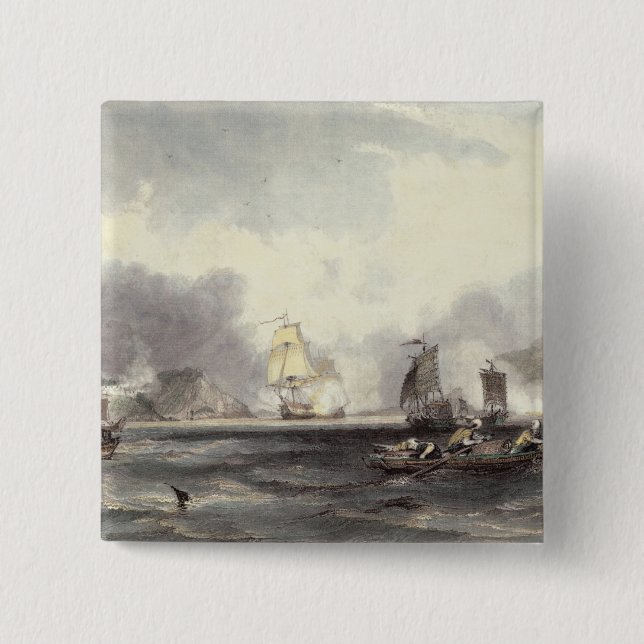 HM Ships Imogene and Andromache passing the Batter Button (Front)