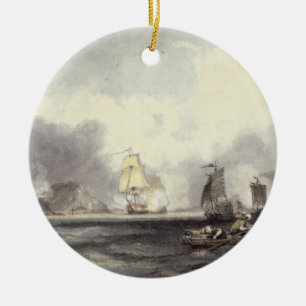 HM Ships Imogene and Andromache passing the Batter Ceramic Ornament
