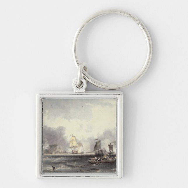 HM Ships Imogene and Andromache passing the Batter Keychain (Front)