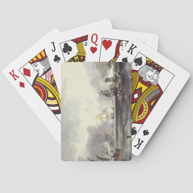 HM Ships Imogene and Andromache passing the Batter Poker Cards (Back)