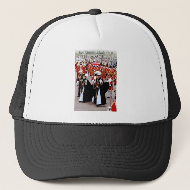 HM The Queen and HRH Prince Philip Trucker Hat (Front)