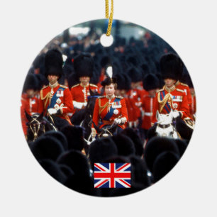 HM The Queen Elizabeth II Prince Philip London Ceramic Ornament