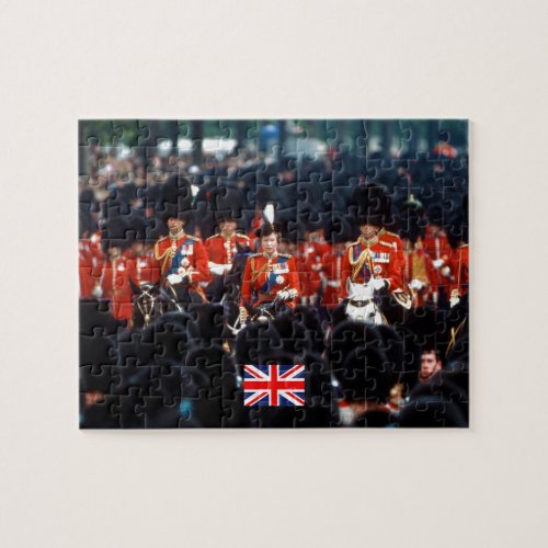 HM The Queen Elizabeth II Prince Philip London Jigsaw Puzzle