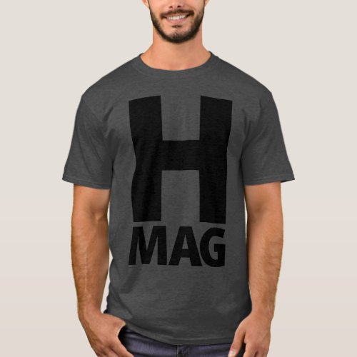 HMAG Front and Back Black T_Shirt