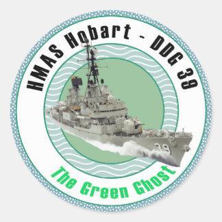 HMAS Hobart DDG 39 Classic Round Sticker