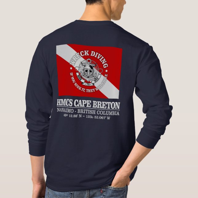 HMCS Cape Breton (best wrecks) T-Shirt (Back)