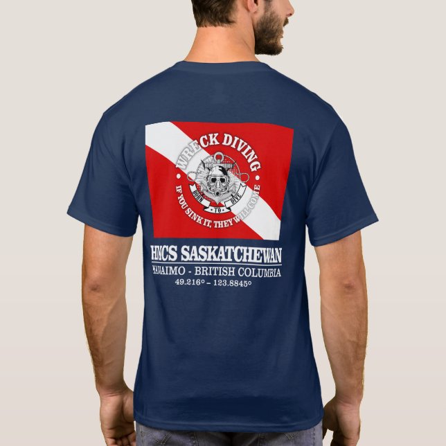 HMCS Saskatchewan (best wrecks) T-Shirt (Back)