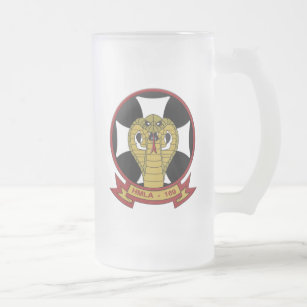 HMLA-169 "Vipers" Frosted Glass Beer Mug