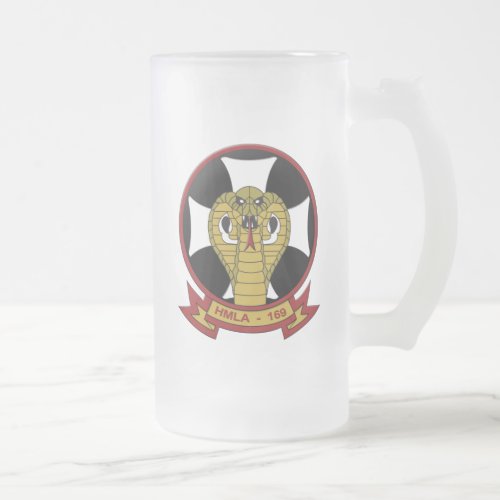 HMLA_169 Vipers Frosted Glass Beer Mug