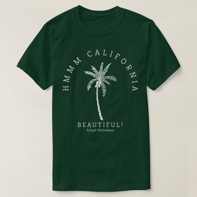 Hmmm California Beautiful Lloyd Christmas T-Shirt (Design Front)
