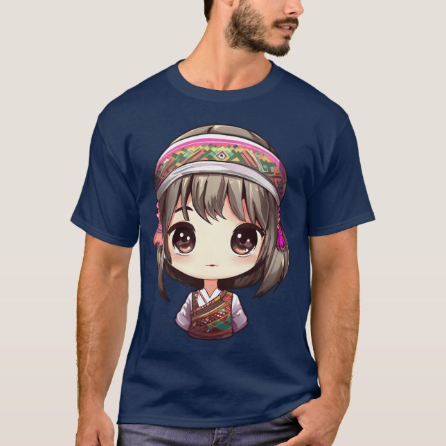 Hmong Anime friends T-Shirt (Front)