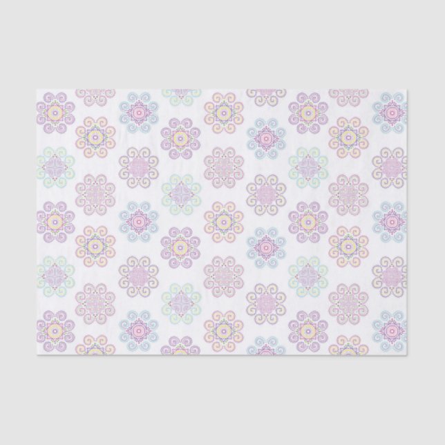 Hmong Inspired, Bright Pattern Tissue Paper (Front)