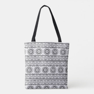 Hmong Motif in Gray Tote Bag
