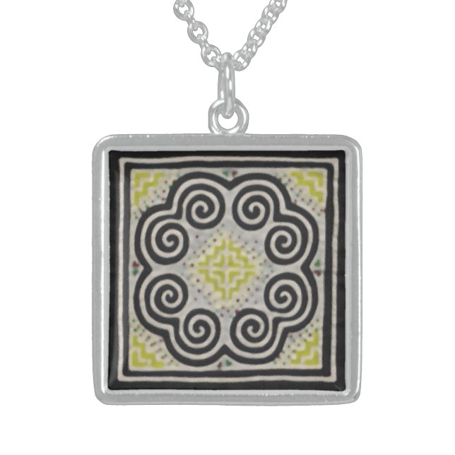 Hmong Shaman Charm Sterling Silver Necklace (Front)