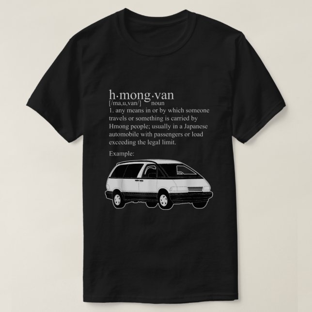 Hmong Van T Shirt (Design Front)