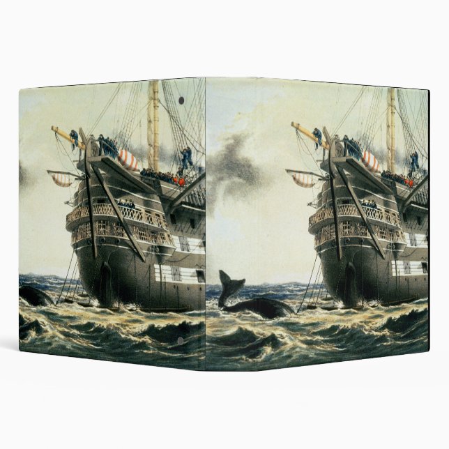 HMS Agamemnon laying the original Atlantic cable, Binder (Background)