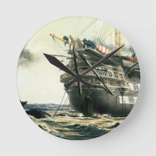 HMS Agamemnon laying the original Atlantic cable, Round Clock