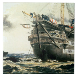 HMS Agamemnon laying the original Atlantic cable, Tile