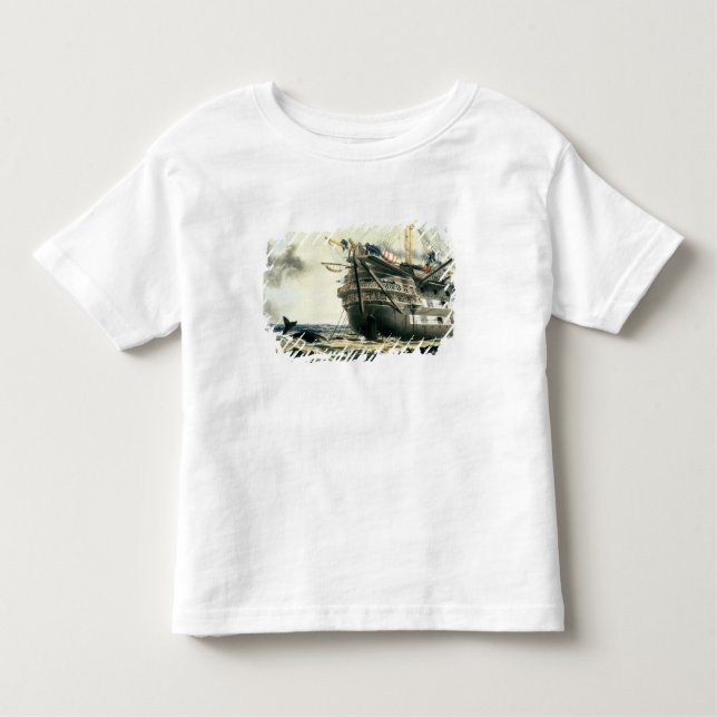 HMS Agamemnon laying the original Atlantic cable, Toddler T-shirt (Front)