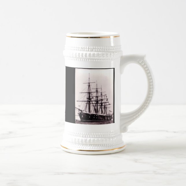HMS Agincourt 1865 Beer Stein (Right)