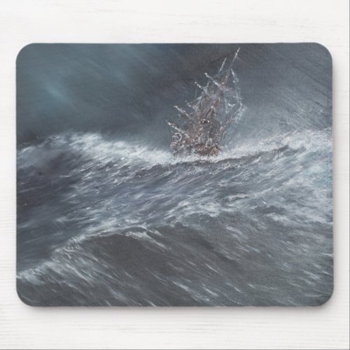 HMS Beagle in a storm off Cape Horn Mouse Pad
