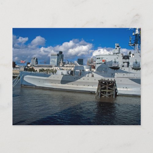 HMS Belfast London Postcard