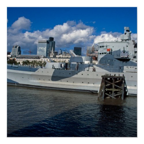 HMS Belfast London Poster