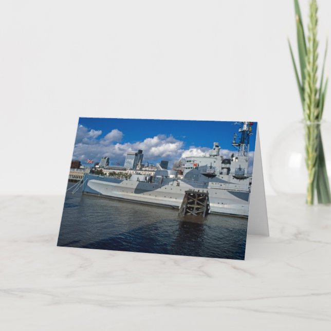 HMS Belfast London Thank You Card (Front)