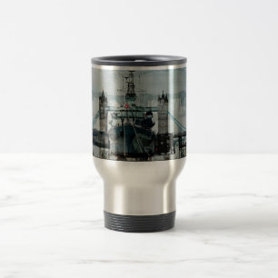 HMS Belfast On The Thames, London England Travel Mug