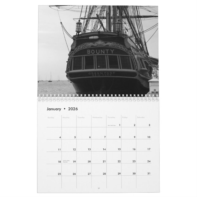 HMS Bounty at Newburyport Calendar (Jan 2026)