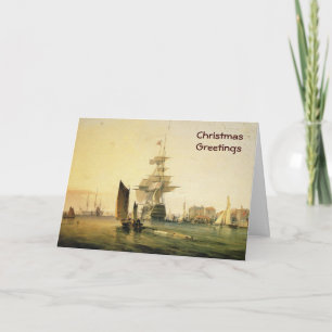 HMS Britannia Portsmouth, 1835 Holiday Card