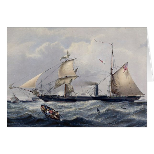 HMS Cyclops Frigate 1839 Cards (Front Horizontal)