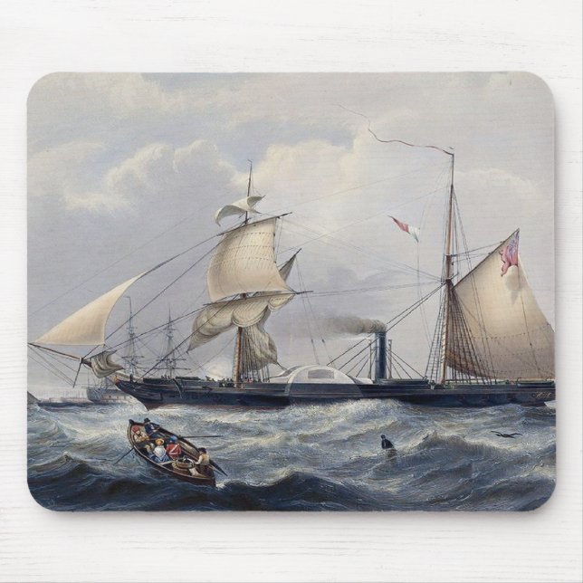 HMS Cyclops Frigate 1839 Mouse Pad (Front)