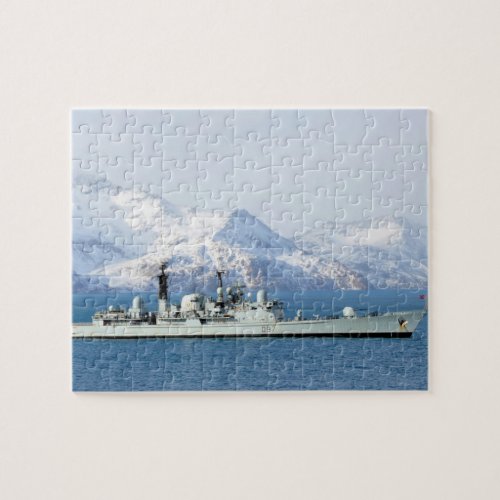 HMS Edinburgh _ Vintage Nautical Destroyer Jigsaw Puzzle