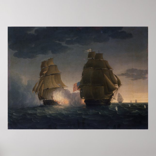 HMS Endymion vs USS President Poster (Front)