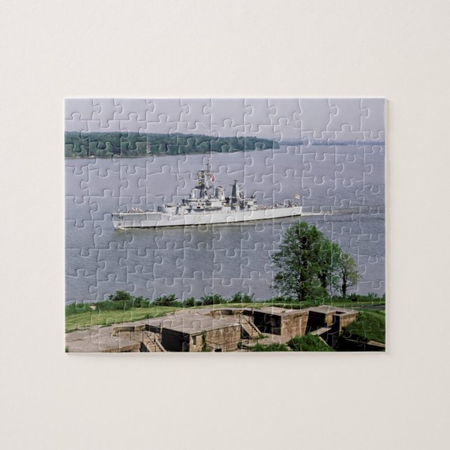 HMS Euryalus - Vintage Nautical Leander Frigate Jigsaw Puzzle (Horizontal)