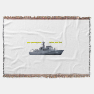HMS Grimsby (M108) Throw Blanket