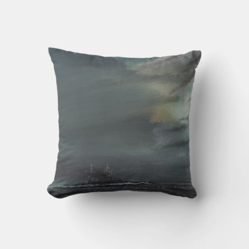 HMS Hood 1941 2014 Throw Pillow