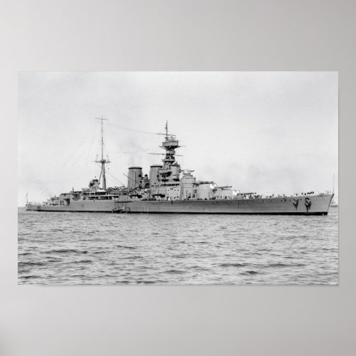 HMS Hood poster 165 x 11