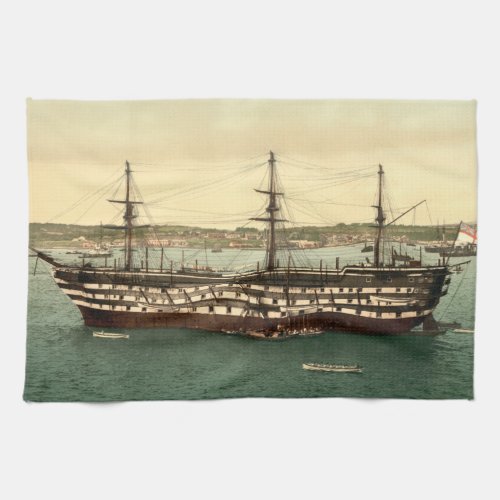 HMS Impregnable Plymouth Devon England Kitchen Towel