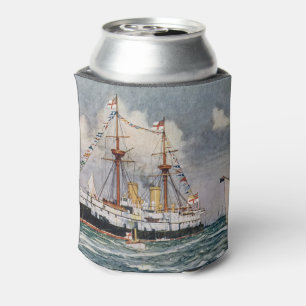 HMS inflexible ironclad Battleship 1876 Can Cooler