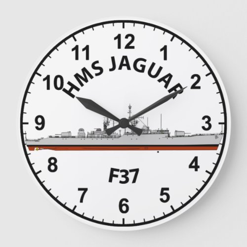 HMS JAGUAR TYPE 41 F37 LARGE CLOCK
